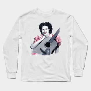 Kitty Wells - An illustration by Paul Cemmick Long Sleeve T-Shirt